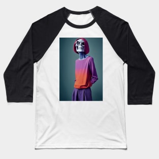 Top Model Skeleton Baseball T-Shirt